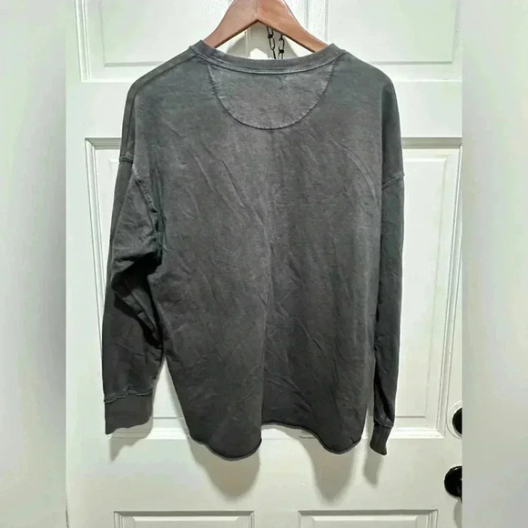 Aerie Oversized Gray Crewneck long sleeve shirt Size Small EUC - Picture 7 of 7